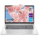 HP 17.3" Laptop for Home, Students, Business, Lifetime Office 365 for The Web, 17.3" Touchscreen, 8-Cores Intel CPU, w/Copilot, 8GB RAM, 128GB eMMC, Camera Privacy Shutter, Win11