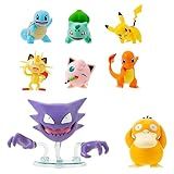 Pokemon Battle Figure 8 Pack - Six 2-Inch and Two 3-Inch Battle Ready Figures including Pikachu