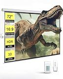 DINAH 72 Inch Electric Projector Screen with Remote