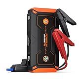 Powrun P-ONE Jump Starter, 2000A Portable Jump Box - Car Jump Starter Battery Pack for up to 8.0L Gas and 6.5L Diesel Engines, 12V Battery Jump Starter with Carry Case (Orange)
