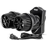 hygger 2100GPH Double Head Aquarium Wave Maker, Quiet 5W Aquarium Circulation Pump, with Strong Magnetic Suction Base, 360°Adjustable Power Head, for 40~110 Gal Tank