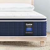 Coolvie Queen Mattresses 14 Inch, Soft Gel Memory Foam Mattress in a Box with Euro Top Medium Plush Feel, Supportive Independent Pocket Springs for Pressure Relief & Motion Isolation- 100 Night Trial