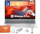 HP Touchscreen Laptop, Intel i3-1315U (Up to 4.5GHz), 32 GB RAM, 1 TB SSD, 15.6" 250 nits Anti-Glare Display, Intel UHD Graphics, Long Battery Life, Windows 11 Pro, Copilot-AI Chat w/Accessories