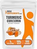 BulkSupplements.com Turmeric Extract Powder - from Turmeric Root, Curcumin Supplements, Turmeric Curcumin Powder - Gluten Free, 1g per Serving, 100g (3.5 oz) (Pack of 1)