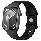 Lenrao Compatible with Apple Watch Bands for Men,Soft Sport Silicone Band Compatible with Apple Watch Bands 44mm 45mm 42mm 49mm/for iWatch Bands for Men/Watch Series 9/8/7/6/5/4/3/2/1 SE Ultra