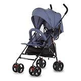 Dream On Me Vista Moonwalk Baby Stroller, Lightweight Travel Umbrella Stroller with Compact Fold, Smooth Ride Wheels, Multi-Position Recline, Spacious Storage Basket with Cup Holder, Blue