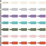 Trilancer Cable Cord Labels Large Size, for Organizing Wires and Identification, Multicolored Handwriting Cable Tags, Reusable with Multiple Uses - 35 PCS