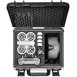 Lekufee Waterproof Hard Carrying Case for DJI Neo Drone, Neo Motion Fly More Combo, Goggles N3/3/2/Integra, RC 2/N3/N2/Motion 3/2 and Accessories (Case Only)