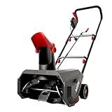 MZK 16-Inch Electric Walk-Behind Snow Blower with 20ft Throwing Distance, Electric Snow Blower with 13-Amp Motor,Directional Chute Control, Black