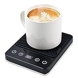 Mug Warmer - Electric Coffee Mug Warmer with Timer,Coffee Cup Warmer for Desk Auto Shut Off,Smart 6-Temperature Control, Coffee Accessories for Coffee Lovers, Black