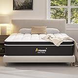 Ayeawo Queen Mattress, 10 Inch Hybrid Queen Bed Mattress with Gel Memory Foam and Pocketed Springs, Bed in a Box, Pressure Relief and Motion Isolation, Breathable & Comfort Feel, CertiPUR-US