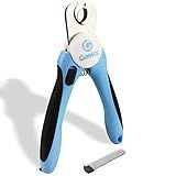 gonicc Professional Small Dog and Cat Nail Clippers Sharp Stainless Steel Pet Nail Trimmers(with Free Nail File in Handle), for Rabbit, Small Animal, with Safety Guard to Avoid Overcutting