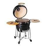GRILLA Kong Ceramic Kamado Grill with Adjustable Vent, Ceramic Construction, 600 Square Inches of Cook Space for Outdoor Cooking, Grilling, Outdoor Grilling