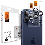 Spigen Camera Lens Screen Protector [GlasTR EZ Fit Optik Pro] Designed for iPhone 17 Pro Max | iPhone 17 Pro | iPhone 16 Pro Max | 16 Pro | iPhone 15 Pro Max | 15 Pro - Black [2 Pack]