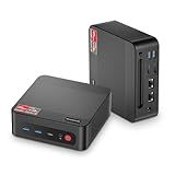 BOSGAME P4 Light Gaming Mini PC Ryzen 7 5700U 32GB RAM 1TB SSD 11 Pro Triple 4K 60HZ Displays Desktop Computers, Support PS3 Emulator Micro PC, HDMI+DP+Type-C, WiFi 6E, BT5.2, Dual 2.5GbE LAN