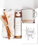 Unboxme Thank You Gift Basket For Women. Show Your Appreciation with the Warm + Cozy Care Spa Box. A Thoughtful Self Care Gift for Clients, Coworkers, Friends and Employees.