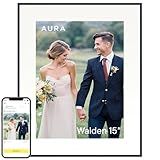 Aura Walden 15" WiFi Digital Picture Frame | Wirecutter's Best Digital Frame for Gifting | Send Photos from Your Phone | Quick, Easy Setup in Aura App | Free Unlimited Storage | Ink with White Mat