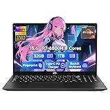 NIMO 15.6" IPS FHD-Gaming-Laptop, 8 Cores AMD Ryzen 7 6800H 32GB DDR5 RAM 1TB SSD (Beat Intel i7-12700H, Up to 4.7GHz) AMD Radeon 680M GPU-Computer with 100W GaN Type-C Backlit Keyboard Fingerprint