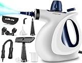 Handheld Pressurized Steam Cleaner with 11-Piece Accessory Set, Multi-Surface Steamer for Cleaning, All Natural Steam Cleaner for Home, Upholstery, Car, Floor, Kitchen and More