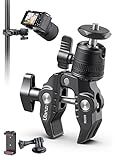 ULANZI R099 Super Clamp Camera Mount - Heavy Duty 3.3lb Load Metal Clamp with 360° Ball Head for Action Cameras (GoPro/Insta360/DJI), DSLR, Bike/Motorcycle Handlebar, Pole/Tube Mount Accessories