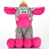 loncoldy Plush Chew Toys for Large Dogs, Tough Crinkle Stuffed Animal Squeaky Interactive Toys for Small Medium Large Dogs, Keep Them Busy, Big Pet Toys
