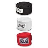 Everlast 4455-3 3-Pk. Hand Wraps,Red