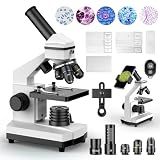 PalliPartners Compound Microscope for Adults & Students, White