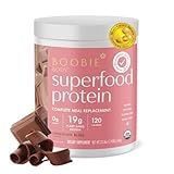 Boobie Body Superfood Protein Pregnancy and Postpartum Meal Replacement Shake, Chocolate Bliss Flavor | 19g Protein | Safe for Lactation & Motherhood | Organic, Vegan, Zero Sugar, 1 Tub (20 Servings)