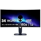 Alienware 34 Curved Gaming Monitor – AW3425DWM - 34-inch WQHD 180Hz 1ms Display, 1500R, AMD FreeSync Premium, VESA AdaptiveSync.