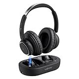 LEVN [Update 2024] Wireless Headphones for TV Watching, TV Headphones Wireless for Seniors with Transmitter Charging Base, Bluetooth 5.2 No Audio Delay, 65hr Palytime, Ideal Gift for Elderly/Parents