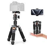 K&F CONCEPT Mini Desktop Tripod, 20.5''/ 52cm Compact Desk Tripod with 360 Degree Ball Head, 1/4 inch Quick Release Plate for Camera Video Camcorder, Load up to 13.22 lbs/6 KG