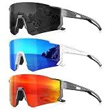 Foliful Sports Polarized Sunglasses Men Women for Running Baseball Hiking