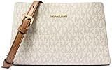 Michael Kors Women's Ruthie Small Crossbody Bag, Gold-Tone Hardware/Vanilla/Acorn