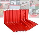 Flood Protection Barrier,ABS L-Shaped Flood Barriers for Home Reusable Suitable for Flood, Whirlwind,Garage, Office, Basements, Warehouses(10-pcs)