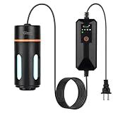 hygger Aquarium U-V Light with Timer, 360° Protective Shield Clean Light for Green Water and Algae Clean, Mini Algae Control Lamp for Freshwater and Saltwater Tank (3W for 5-25 Gallon)