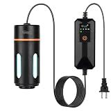 hygger Aquarium U-V Light with Timer, 360° Protective Shield Clean Light for Green Water and Algae Clean, Mini Algae Control Lamp for Freshwater and Saltwater Tank (3W for 5-25 Gallon)