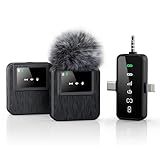 BAILIXIN 3-in-1 Professional Mini Microphone for iPhone, Android, Camera – 328ft Range, 20H Battery, Wireless Microphones, Noise Canceling for Recording, Live Streaming, YouTube, TikTok