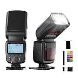 PHOTOOLEX Camera Flash Speedlite FK310, GN33 LCD Display, Manual S1/S2