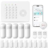 PGST Smart Home Alarm System,Wireless Home Security Systems,20 Piece DIY Expandable Door Alarm/Motion Sensors with 4G SMS/Phone App Instant Alert,24/7 Professional Monitoring for Villa,Kids Safety