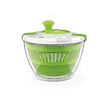 Cuisinart Large Spin Stop, 5qt, CTG-00-SAS1 Salad Spinner, 5 Quart, Green & White