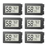 6 Pack Mini Hygrometer Indoor Humidity Meter, Digital Thermometer Monitor