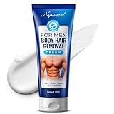 Hair Removal Cream for Men: Sensitive Depilatory Cream for Men - Body Legs Chest Underarms Intimate Areas - Vitamin E - Painless Effective Flawless Soothing Easy - Hair Remover - Gentle Formula - 120g