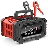 YONHAN Battery Charger 20A 12V/24V LiFePO4 Lead Acid Fully Automatic Battery Maintainer, Car Battery Trickle Charger Automotive w/Repair, Winter Mode, for AGM, STD, Gel, Deep Cycle Batteries