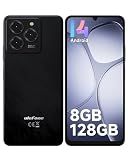Ulefone Note 20 Pro Unlocked Phones, 6.75 inch 90Hz, Octa Core 8GB+128GB/1TB Expansion Android 14, 50MP Triple Camera, 6000mAh(18W), 4G Dual SIM Smartphone, Fingerprint/Face ID, Widevine L1, Black