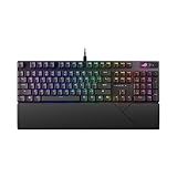 ASUS ROG Strix Scope II X Wired USB Mechanical Gaming Keyboard – 100% Full-Size, Hot Swappable Pre-lubed ROG NX Snow V2 Linear Switches, PBT Keycaps, RGB, PC/Mac Support - Black