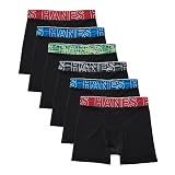 Hanes Boys' Moves Performance Underwear Boxer Brief, 6-pack, All Over Mesh Moisture Wicking Boxer Briefs, Large