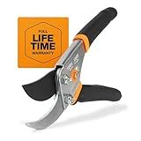 Fiskars Bypass Pruning Shears, 5/8" Cut Capacity Garden Clippers