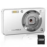 56MP FHD Digital Camera with 20X Digital Zoom & Autofocus, Anti-Shake Point and Shoot Camera for Kids Adults Beginners, Includes 32GB SD Card, Portable Compact for Travel