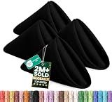 Utopia Home [24 Pack, Black] Cloth Napkins 17x17 Inches, 100% Polyester