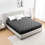 Sivukd Queen Mattress, 12 Inch Hybrid Queen Size Mattress in a Box, Soft and Breathable Fabric, Medium Firm, Low Motion Transfer, Strong Edge Support